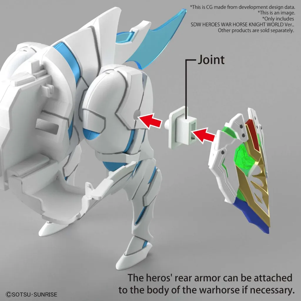 GUNDAM - SDW Heroes War Horse Knight World Ver. - Model Kit